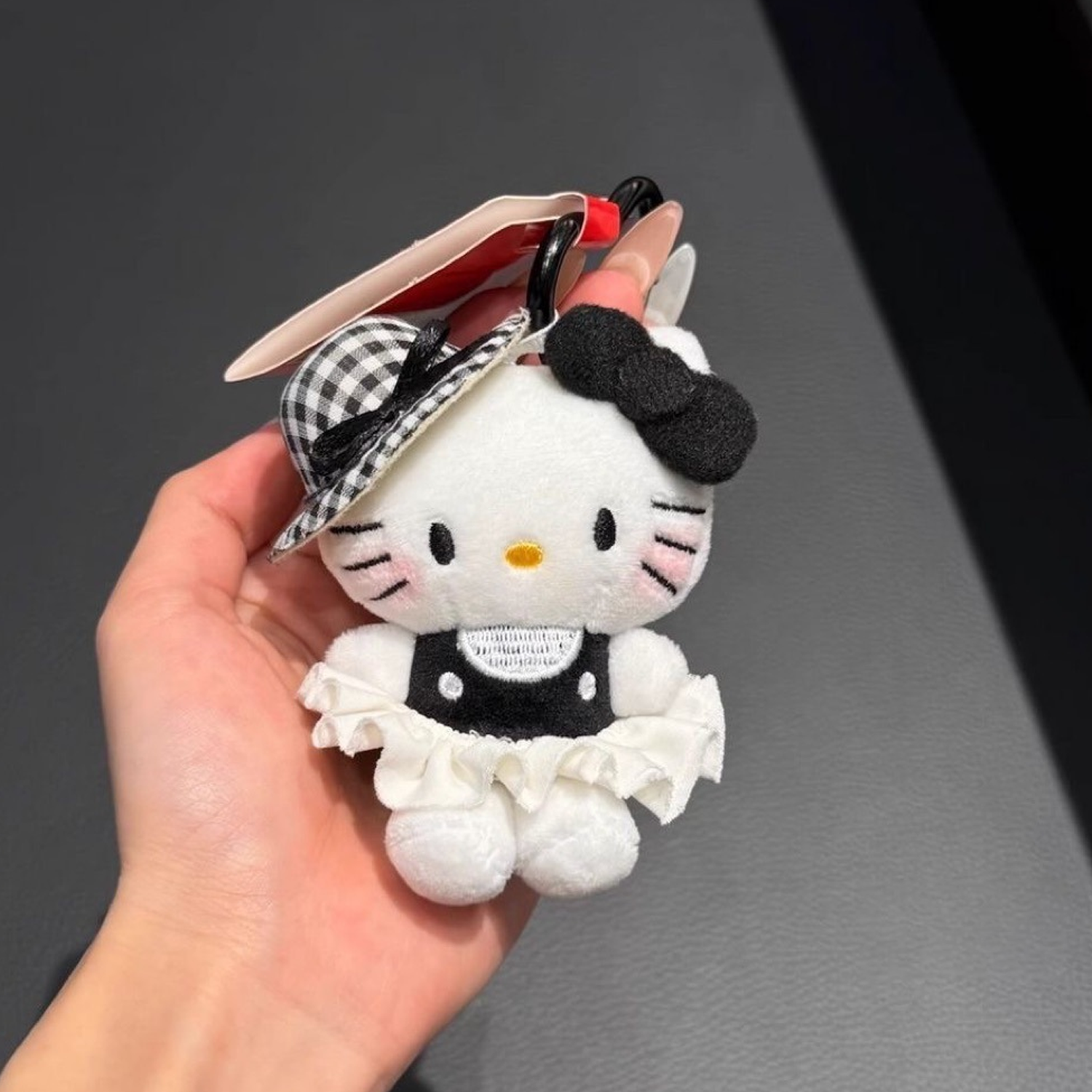 Luxury Bags In - Plaid Skirt Cherry Blossom Kitty Pendant