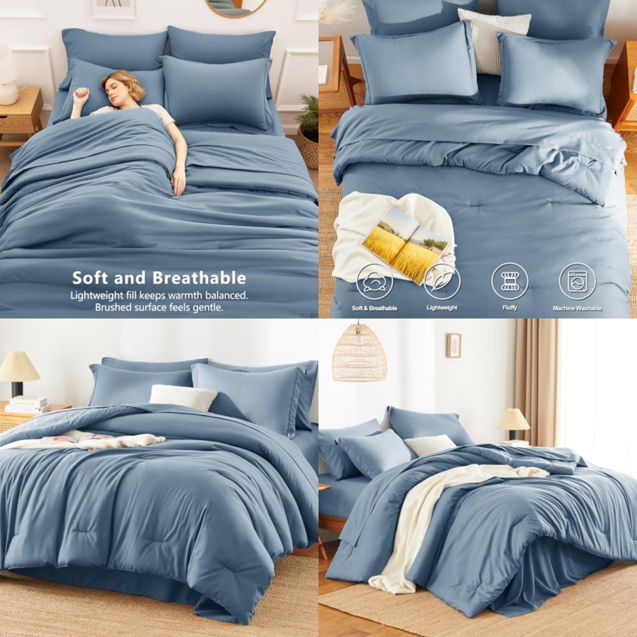 Luxury Bags In - Size Comforter Sets - 7 Pieces