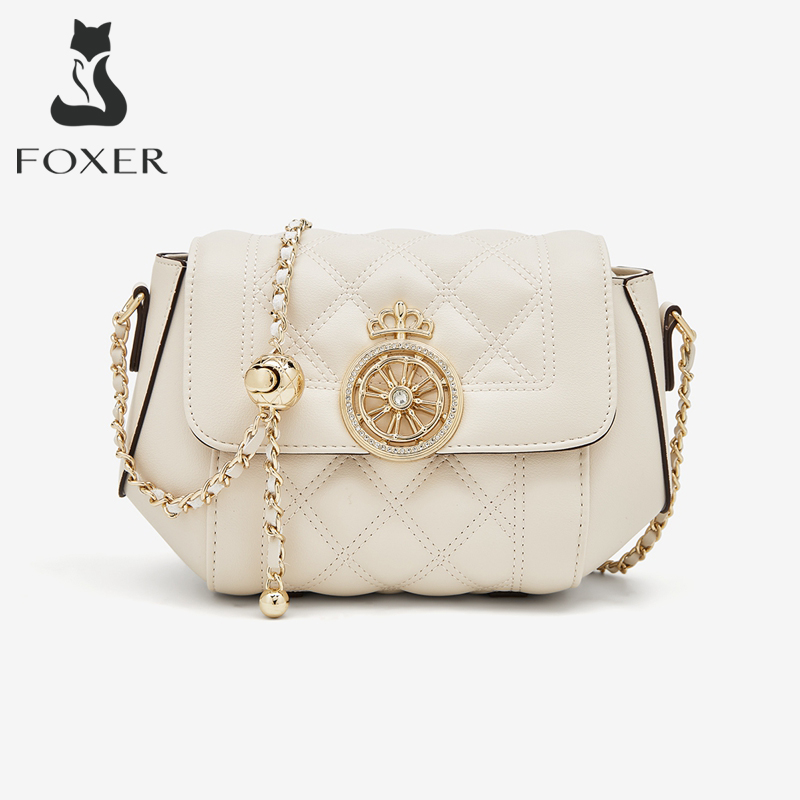 FOXER Elegant Women's White Qu - Luxury Bags White ulasan dan harga