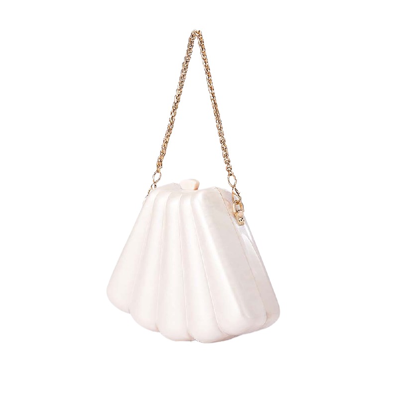 Evening Party Shoulder Acrylic - Luxury Bags White ulasan dan harga