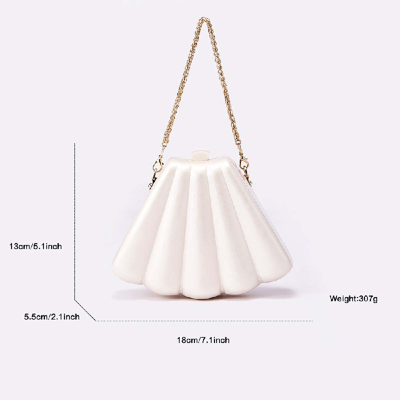 Evening Party Shoulder Acrylic - Luxury Bags White ulasan dan harga