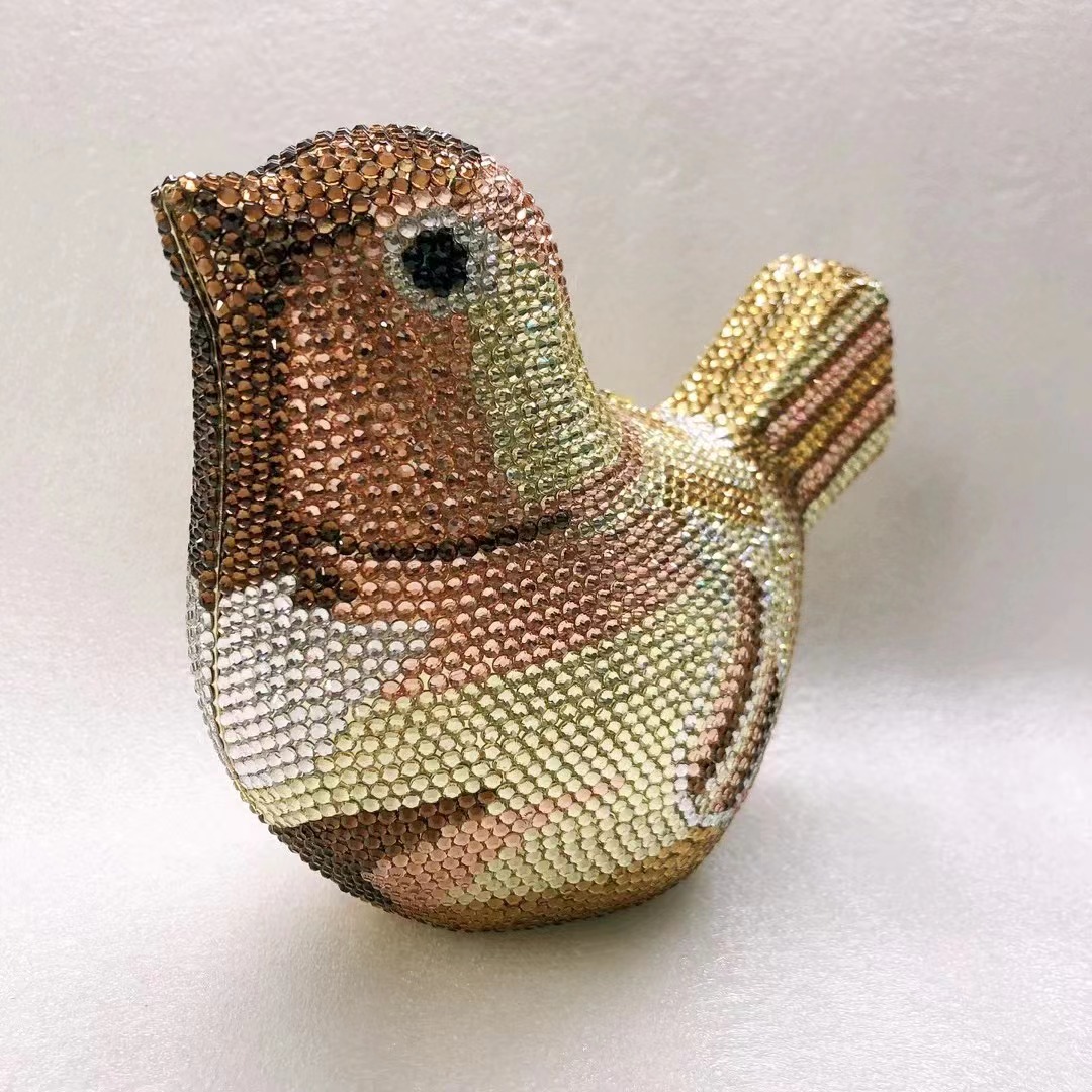 Bird Diamond Evening Bag Clutc - Luxury Bags White ulasan dan harga