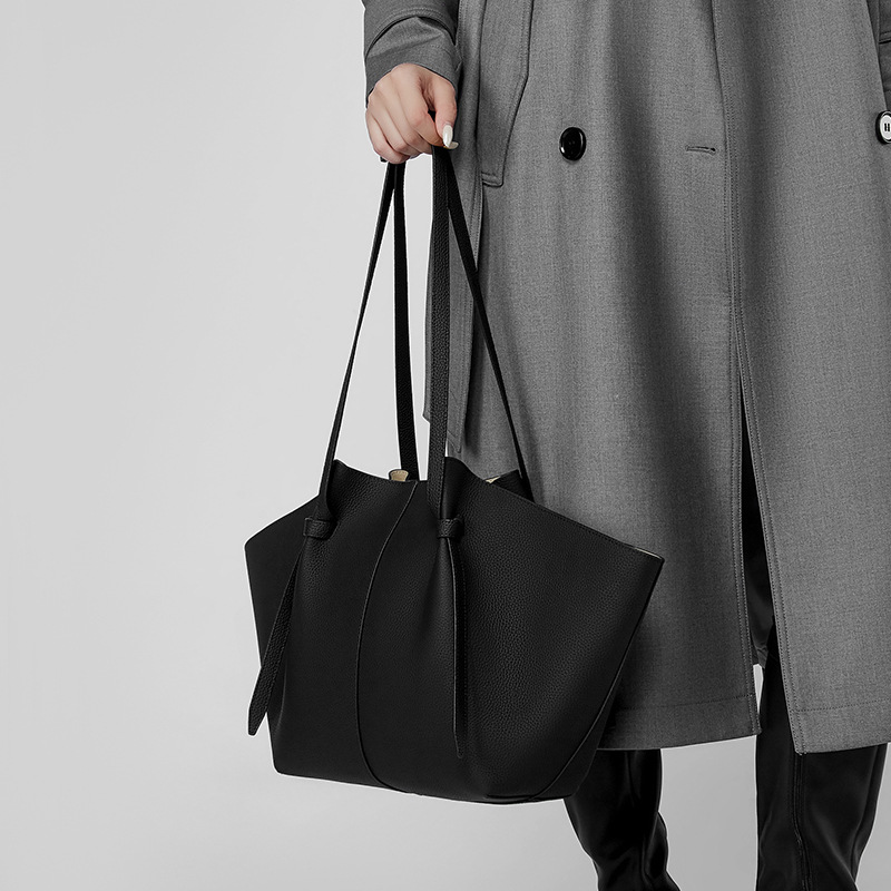 Women Cow Leather Large Capaci - Luxury Tote Bags With Zipper ulasan dan harga