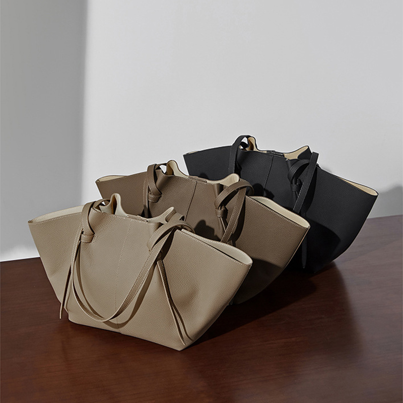 Women Cow Leather Large Capaci - Luxury Tote Bags With Zipper ulasan dan harga