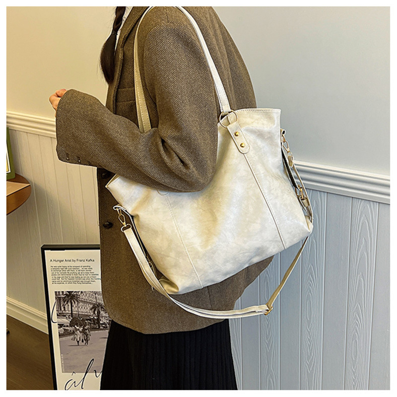 Vintage Women's Shoulder Bag L - Luxury Tote Bags With Zipper ulasan dan harga