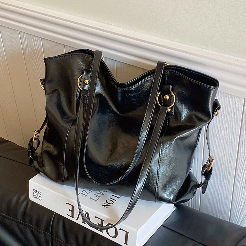 Vintage Women's Shoulder Bag L - Luxury Tote Bags With Zipper ulasan dan harga