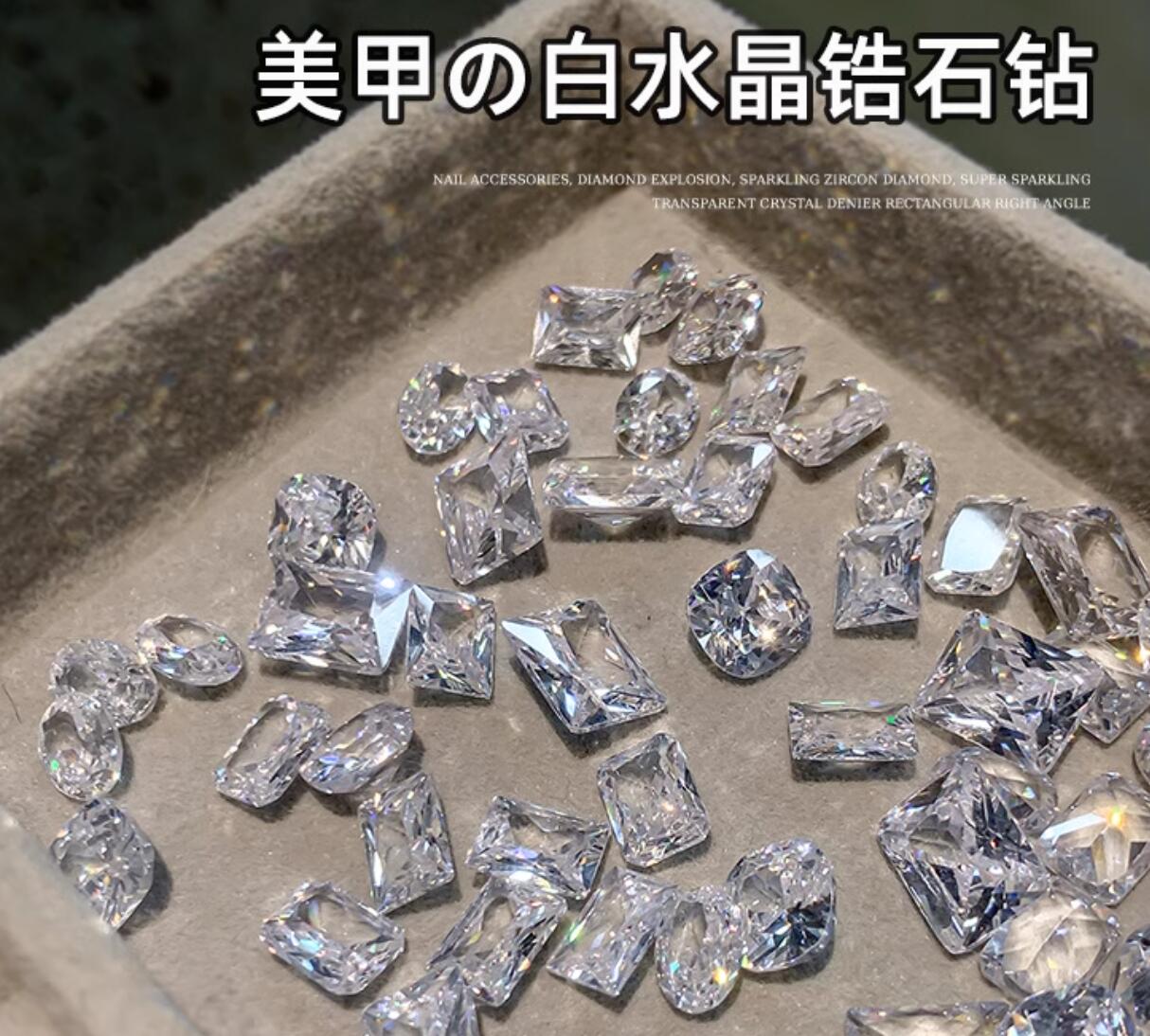 10pcs White Crystal Zirconia N - Luxury Bags White ulasan dan harga