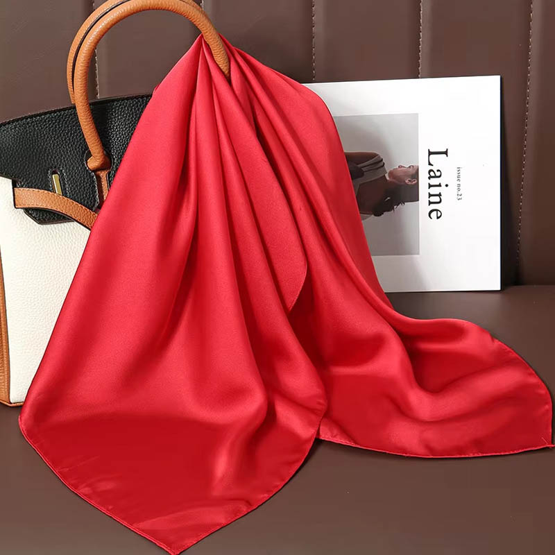 Luxury Solid Color Silk Square - Luxury Bags Expensive ulasan dan harga