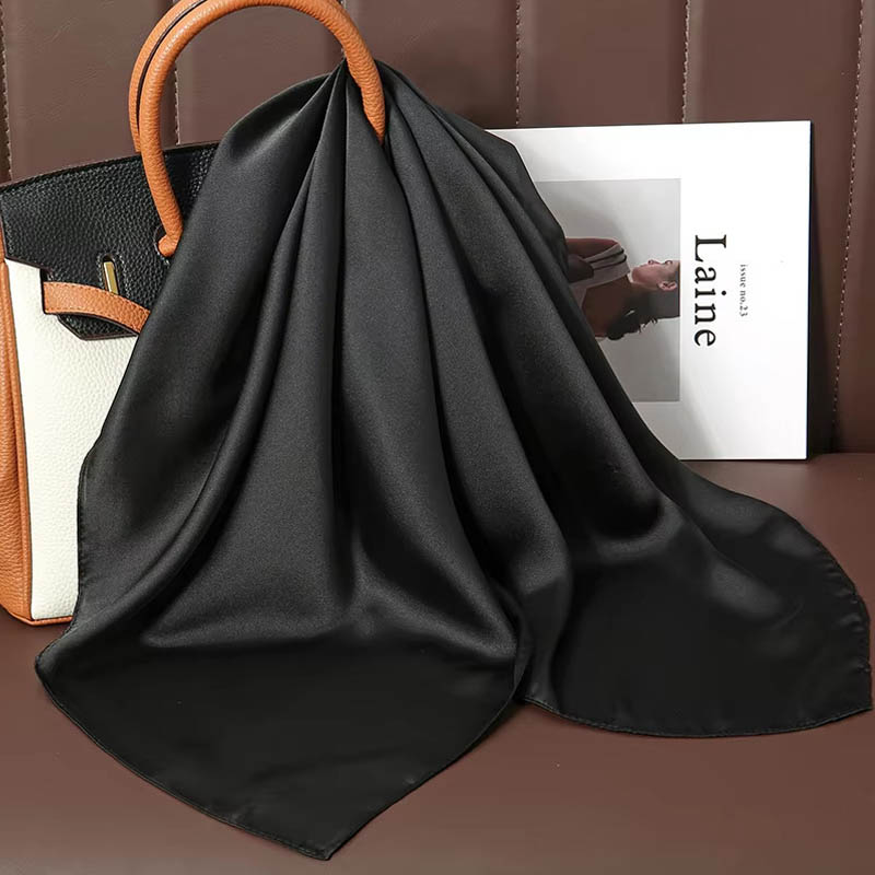 Luxury Solid Color Silk Square - Luxury Bags Expensive ulasan dan harga