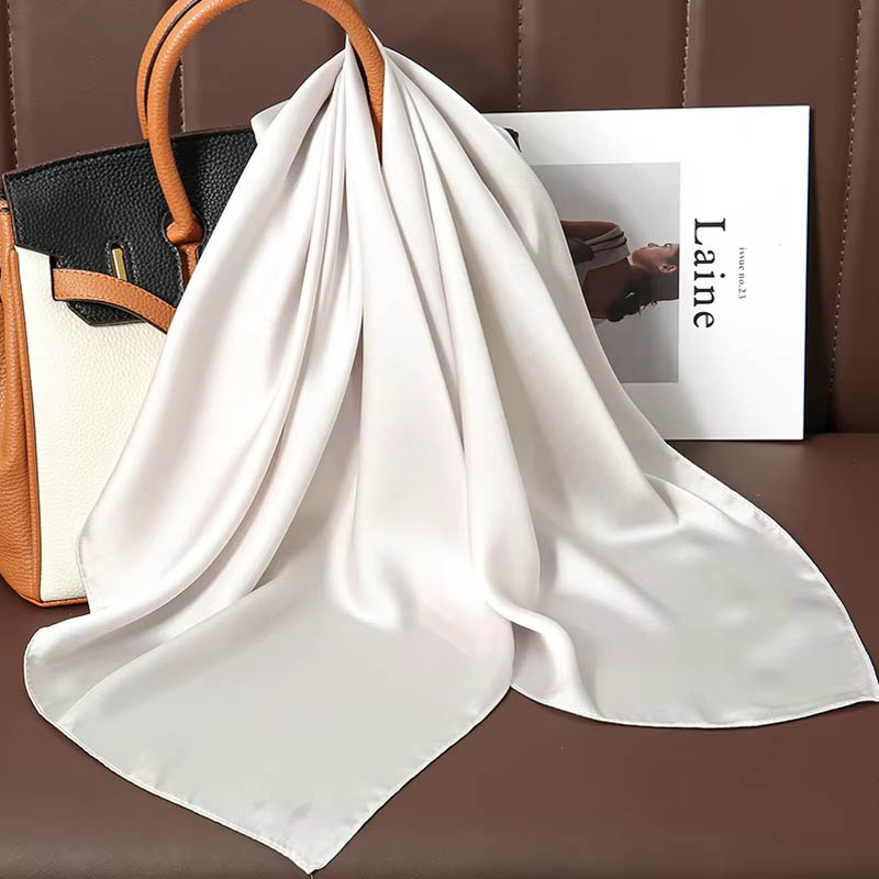 Luxury Solid Color Silk Square - Luxury Bags Expensive ulasan dan harga