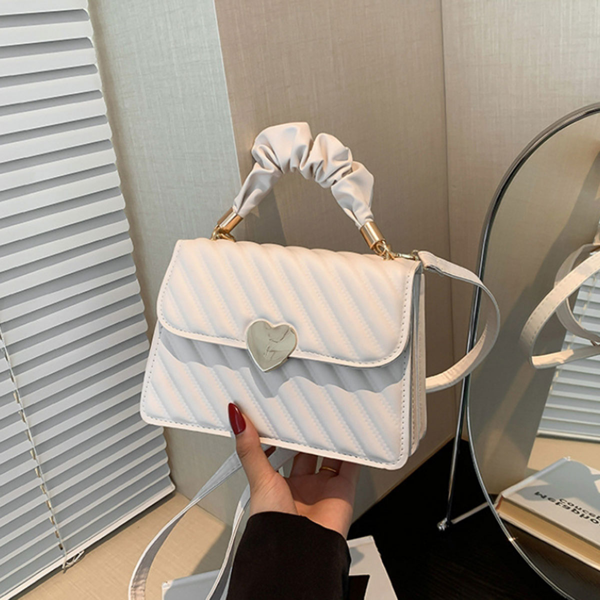 White fashion women's bag simp - Luxury Bags White ulasan dan harga