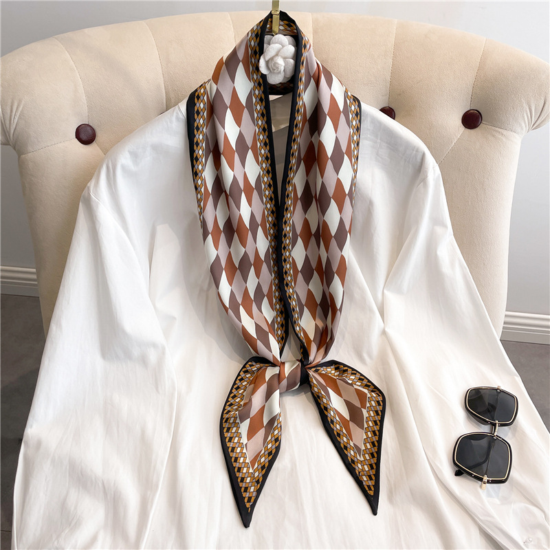 Fashion Print Long Silk Scarf  - Luxury Bags Expensive ulasan dan harga