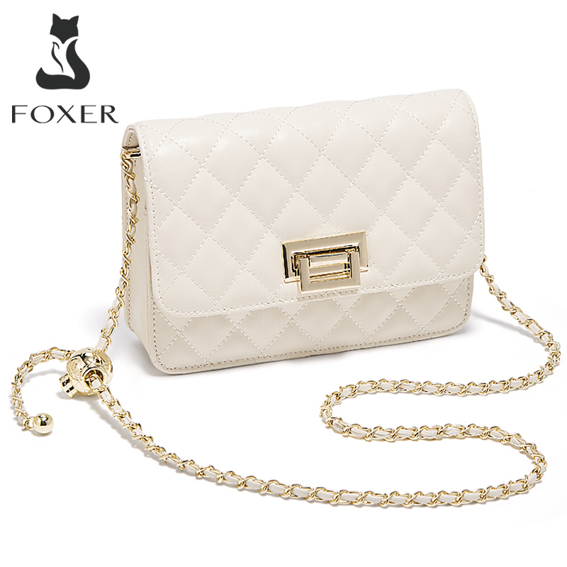 FOXER 2026 Women White Quilted - Luxury Bags White ulasan dan harga