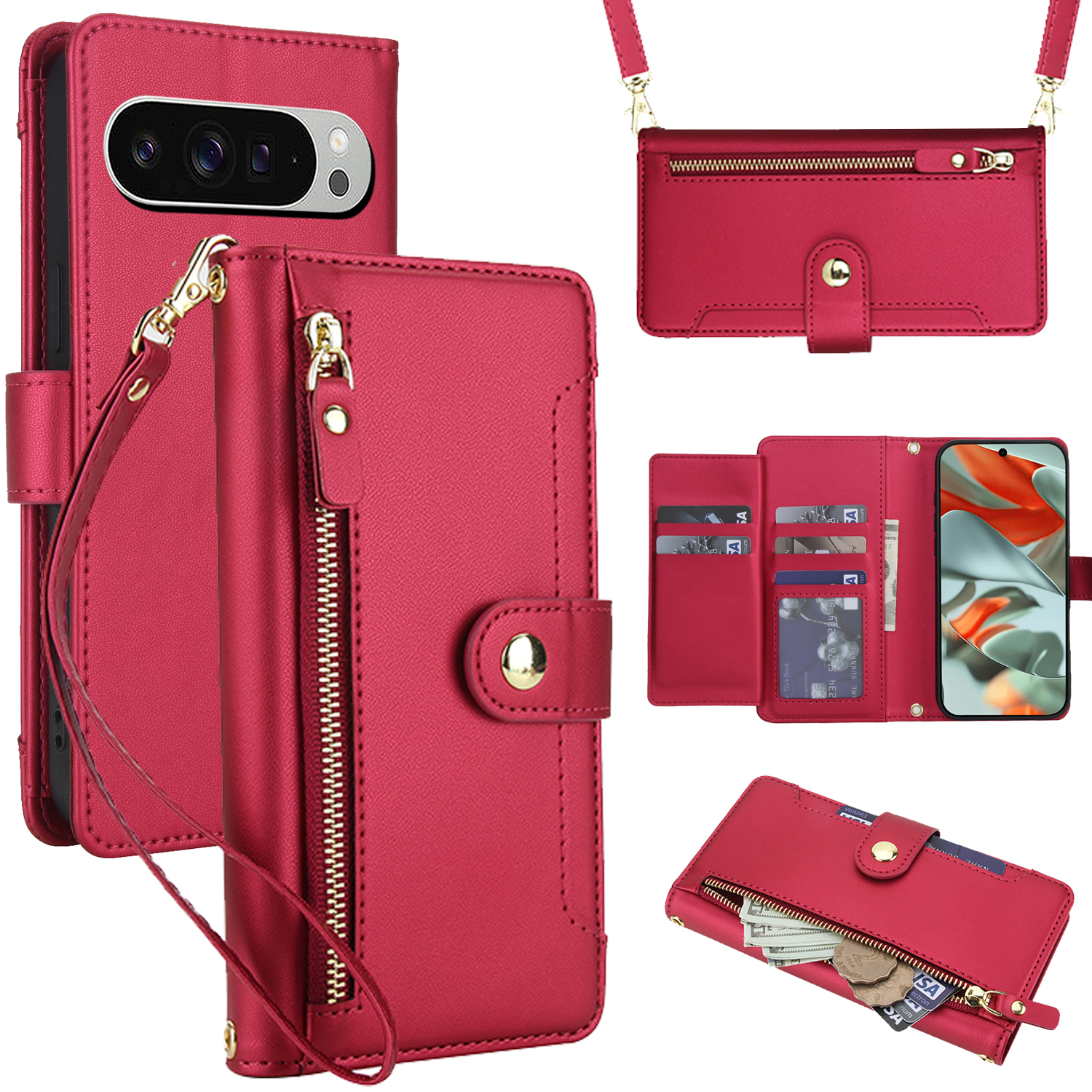Crossbody Zipper Leather Walle - Luxury Bags In ulasan dan harga