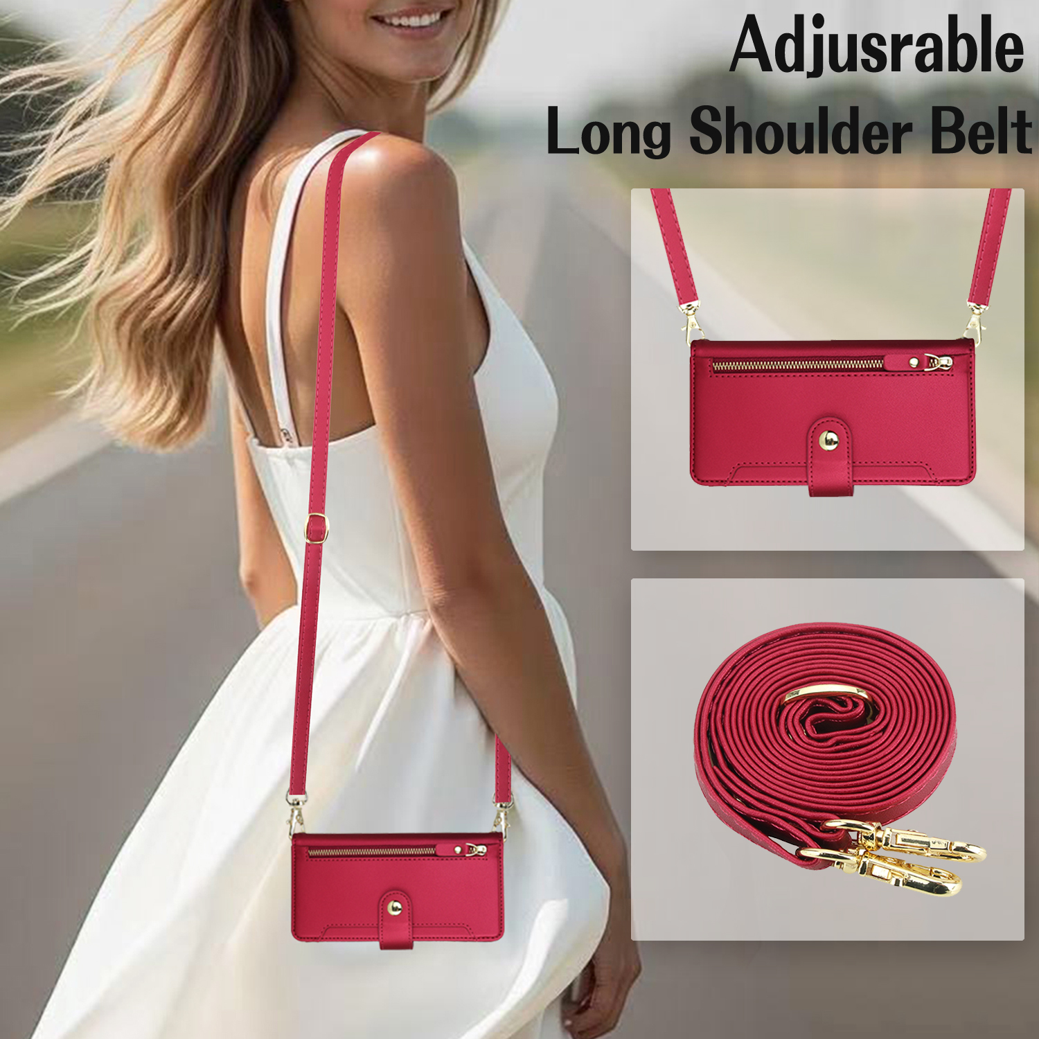Crossbody Zipper Leather Walle - Luxury Bags In ulasan dan harga