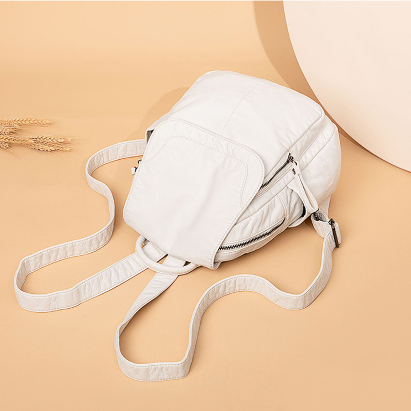 Women's Backpack White Washed  - Luxury Bags White ulasan dan harga