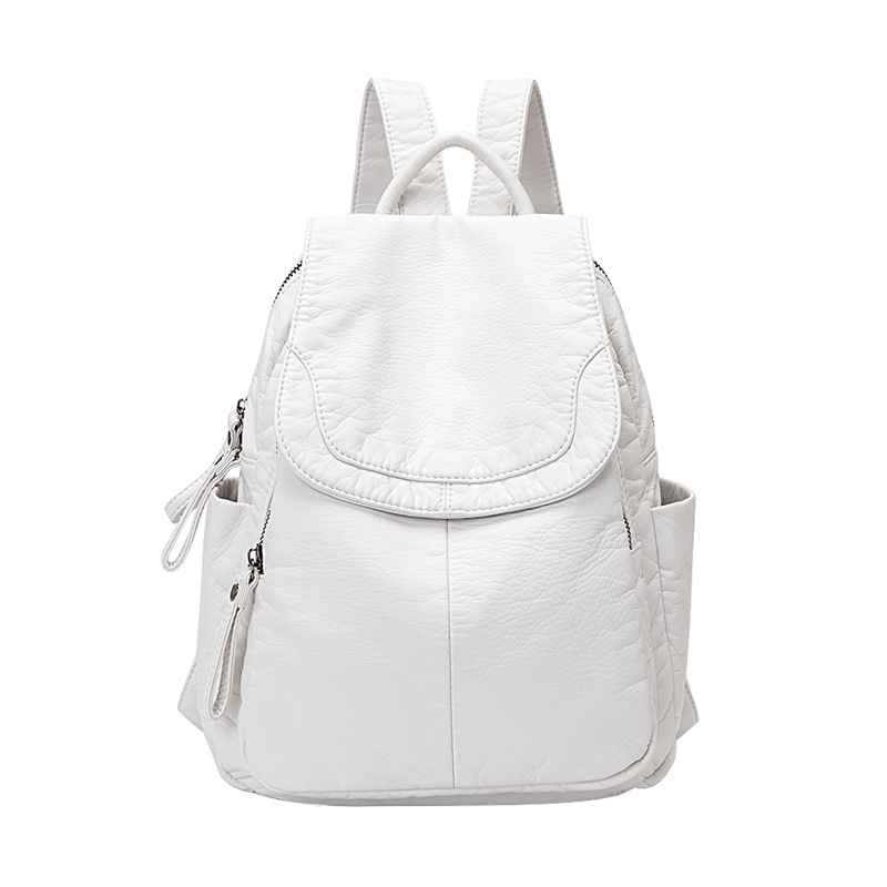 Women's Backpack White Washed  - Luxury Bags White ulasan dan harga