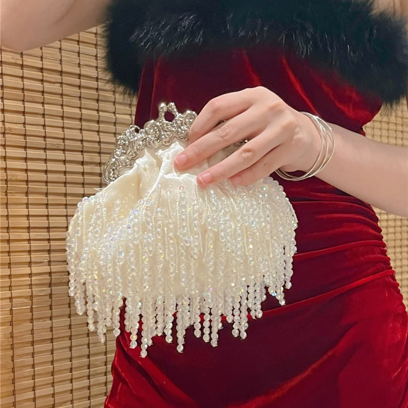 Elegant Bride Bags Vintage Tas - Luxury Bags White ulasan dan harga