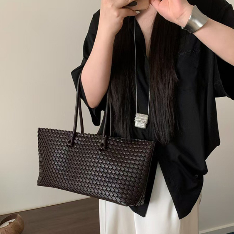 Luxury High-end Woven Tote Bag - Luxury Tote Bags With Zipper ulasan dan harga