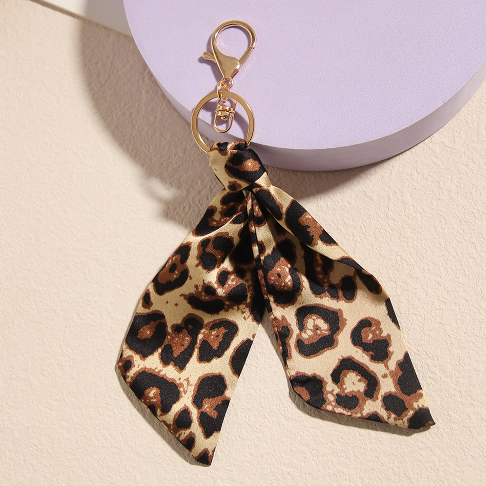 Cute Leopard print fabric pend - Luxury Bags White ulasan dan harga