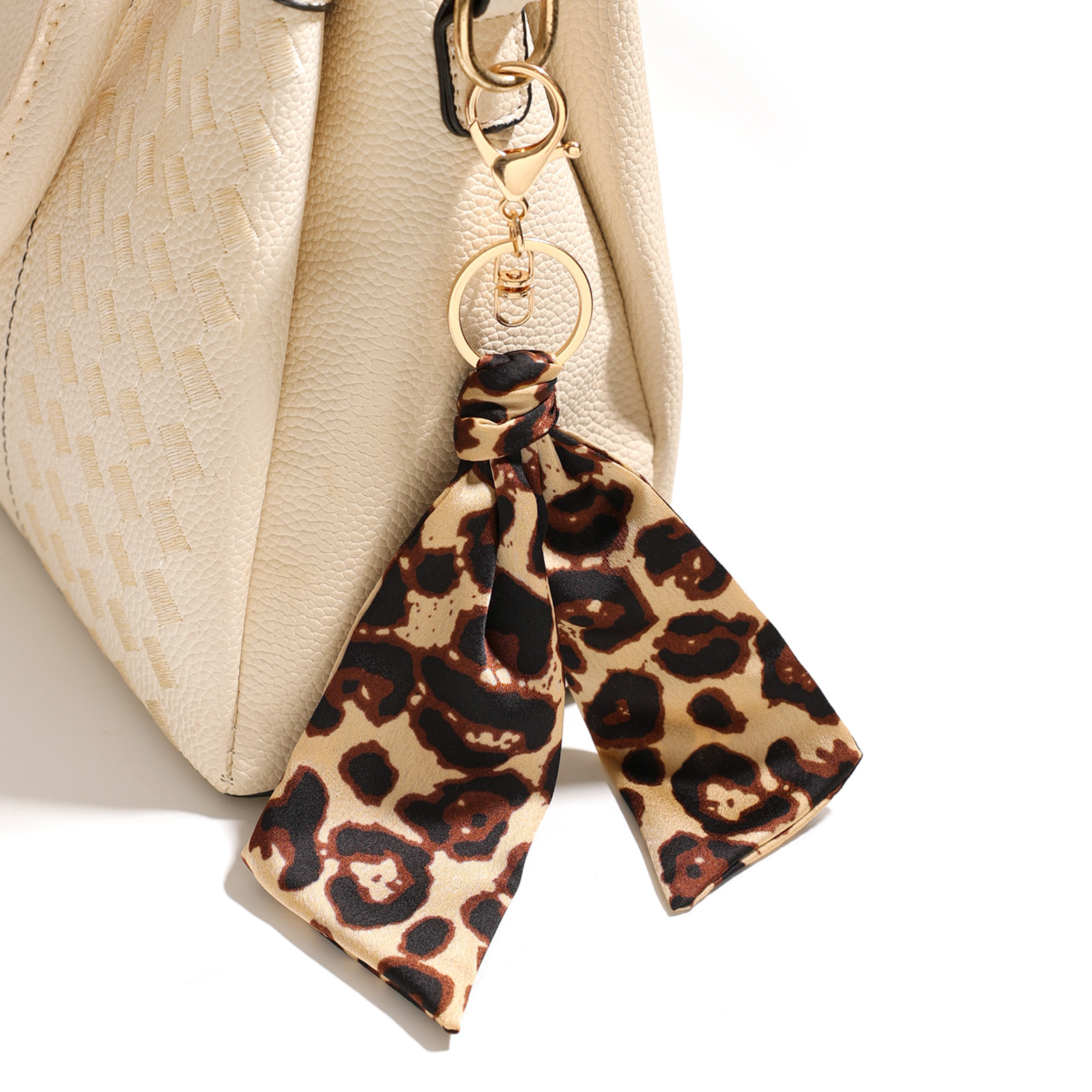 Cute Leopard print fabric pend - Luxury Bags White ulasan dan harga