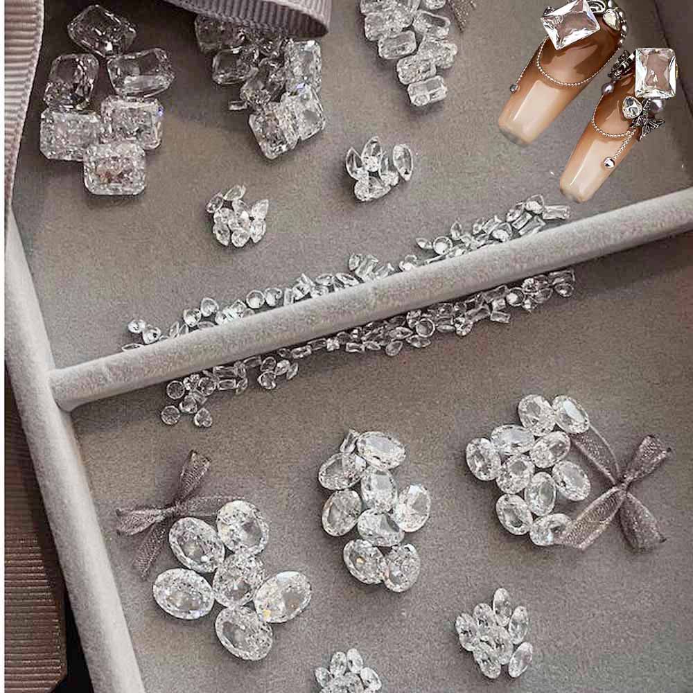 10pcs Clear Round & Square & W - Luxury Bags White ulasan dan harga
