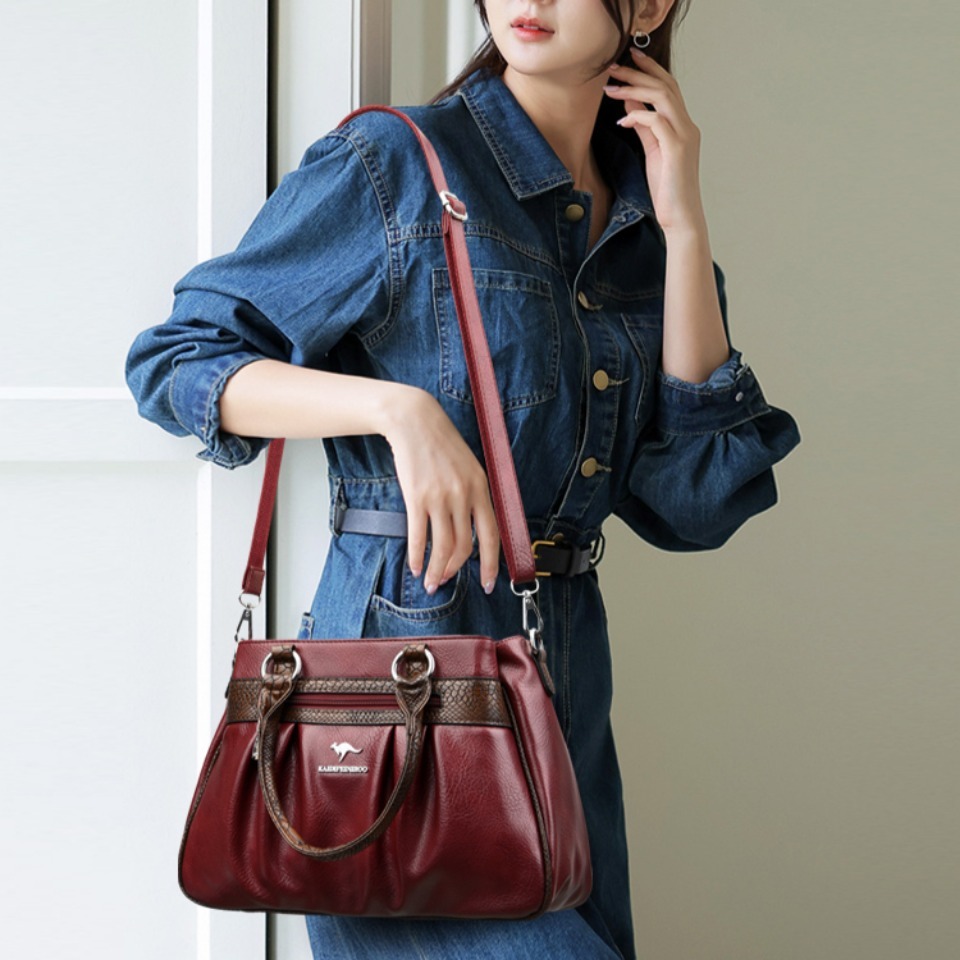 Three Layers Luxury Casual Tot - Luxury Tote Bags With Zipper ulasan dan harga